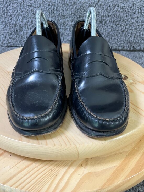 GH Bass Weejuns Penny Loafer Mens Size 8 Extra Wide Leather Burgundy Preppy Shoe main image 4